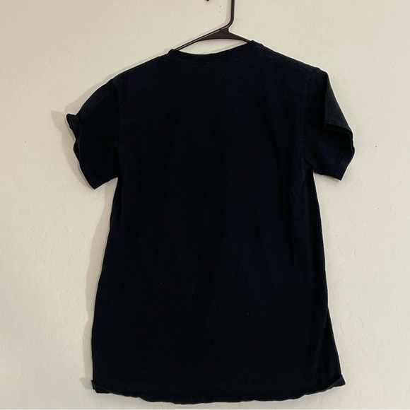 RDQ T-Shirt Small Nostalgia Black Crew Neck 100% Cotton City Tee Top - Picture 4 of 4